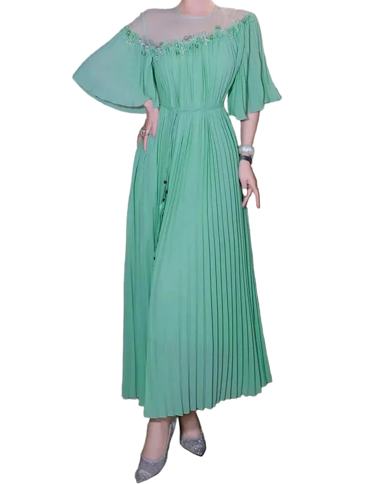 HEBA Dress Pleated Gown 2 Colors